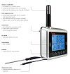 Datalogger pro men CO2, teploty a vlhkosti vzduchu Rotronic CL11
