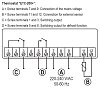 levn digitln termostat ETC200+, zapojen svorkovnice