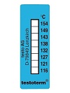 Nevratný teplotní indikátor +116 až +154 C - nalepovací